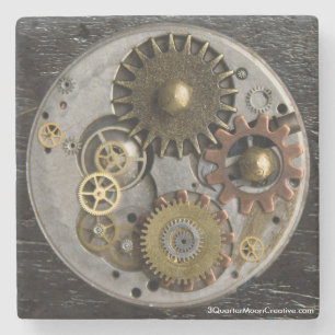 SteamPunk drinkkustfartyg, marmorkustfartyg, Stenunderlägg