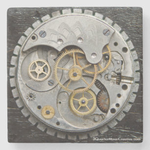 Steampunk drinkkustfartyg underlägg sten