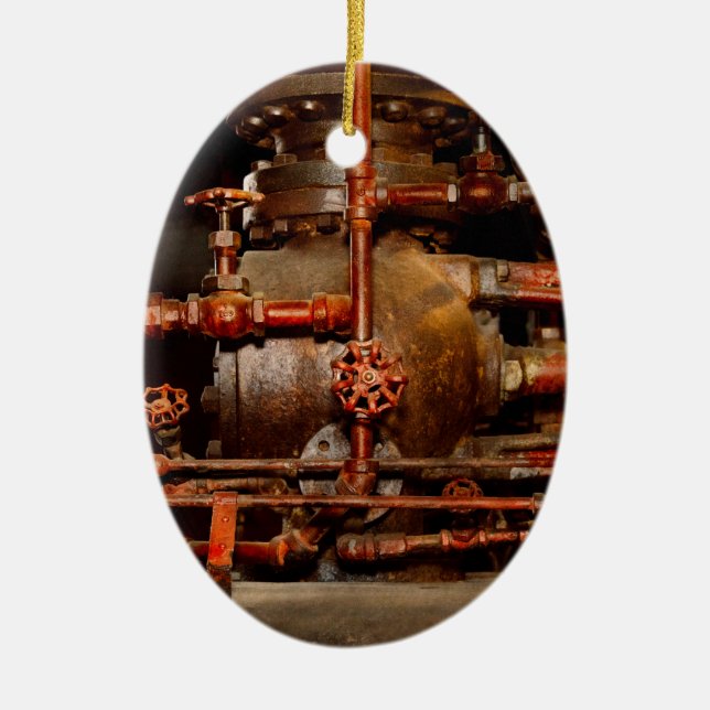 Steampunk - Drömmer Julgransprydnad Keramik (Framsidan)