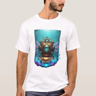 Steampunk Dykande Axolotl T-Shirt | Vintage Retro