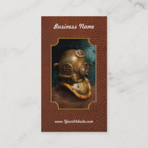 Steampunk - dykning - dykninghjälmen visitkort