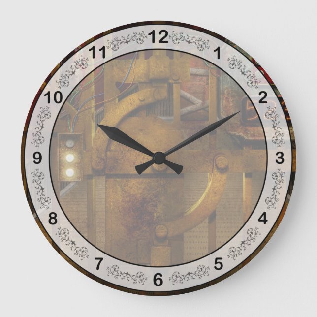 Steampunk - Dystopi - The Vault Stor Klocka (Framsida)