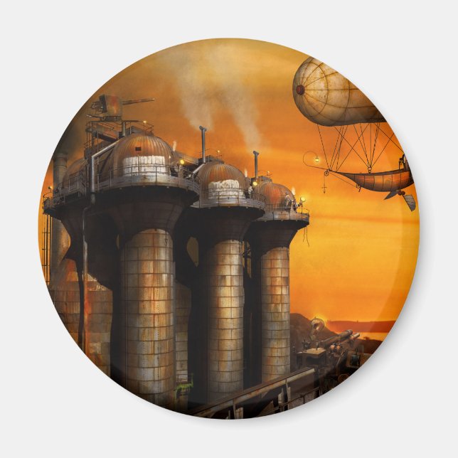 Steampunk - Dystopi - Utposten Magnet (Framsidan)
