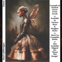 Steampunk Dystopian Fairy Woman EK5L Decoupage