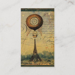 Steampunk Eiffel Torn Profile Affärskort Visitkort