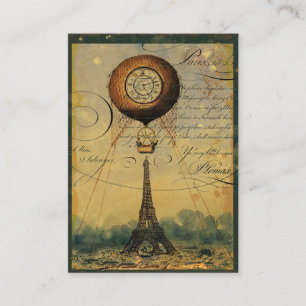 Steampunk Eiffel Torn Profile Affärskort Visitkort