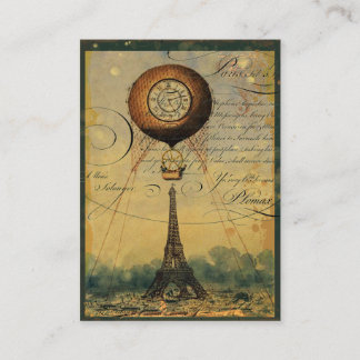 Steampunk Eiffel Torn Profile Affärskort Visitkort