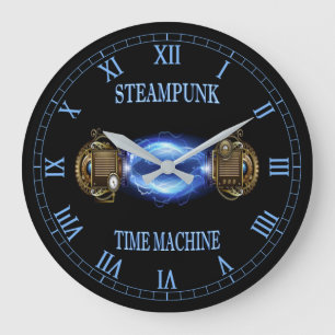 Steampunk ~ Electronic Blue Wave ~ Time Maskin ~  Stor Klocka