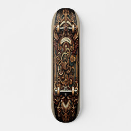 ’Steampunk Elegance’ Mini Skateboard Bräda 18,5 Cm