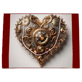 Steampunk Elegant Clockwork Gear Heart