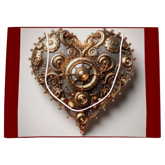 Steampunk Elegant Clockwork Gear Heart (Framsidan)