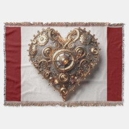 Steampunk Elegant Clockwork Gear Heart Filt