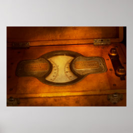 Steampunk - elektriker - Den bärbara voltmätaren Poster