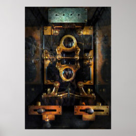 Steampunk - Elektrisk - Effektmätaren Poster
