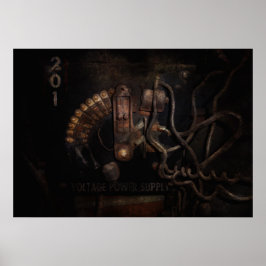Steampunk - Elektrisk - Rotationsbrytare Poster