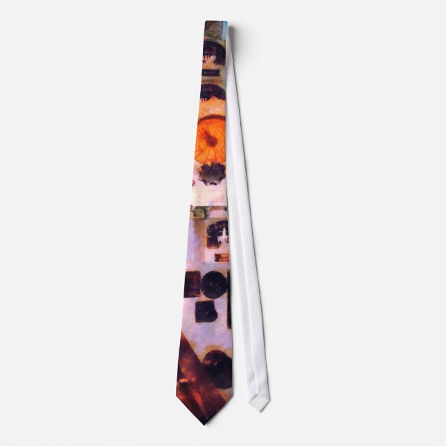 Steampunk - Elektriskt styrrum Slips (Framsida)
