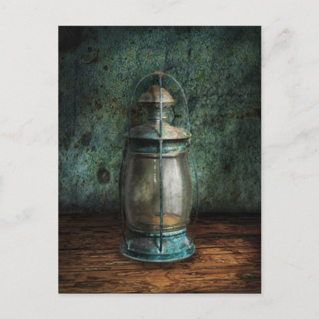 Steampunk - En gammal lantern Vykort (Framsida)