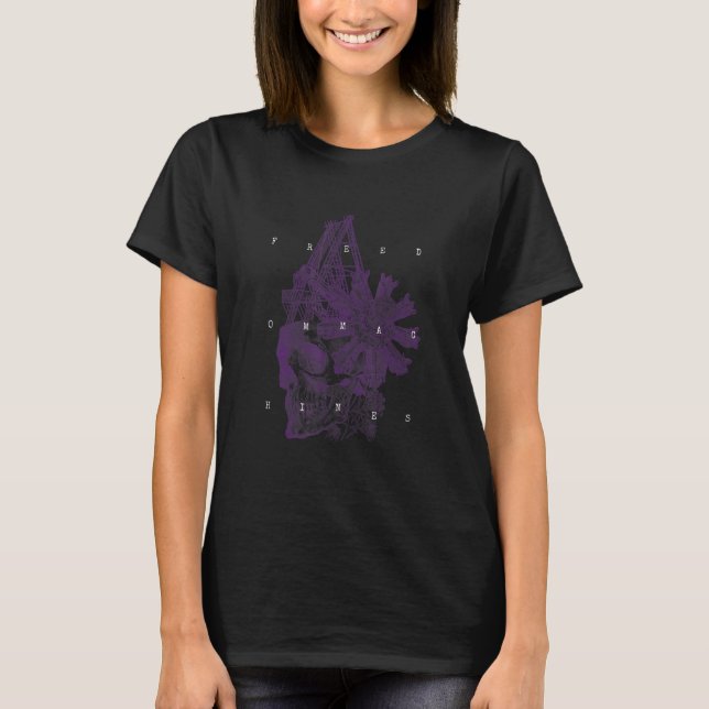 Steampunk-estetisk Macabra Encyclopedia Mechanica T Shirt (Framsida)