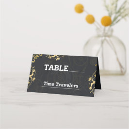 Steampunk Extravaganza Vintage Clockwork Bröllop Placeringskort