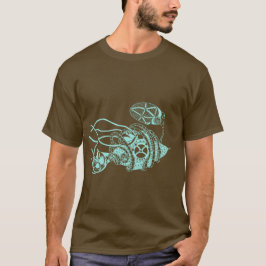 Steampunk fagocyt vs. bakterier t-shirt