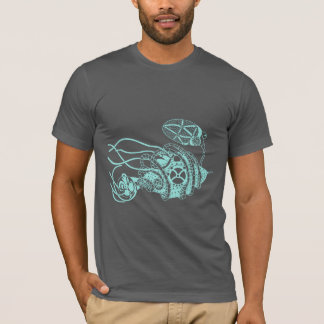 Steampunk fagocyt vs. bakterier tee shirt
