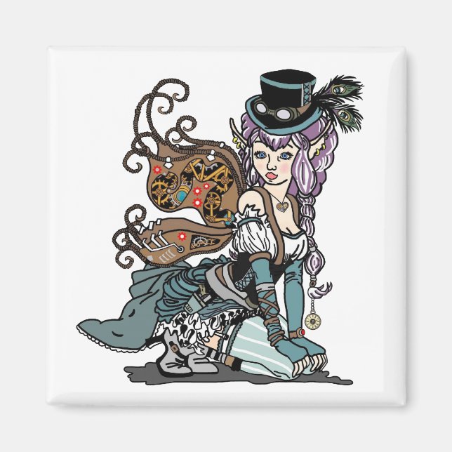 Steampunk Fairy Magnet (Framsidan)