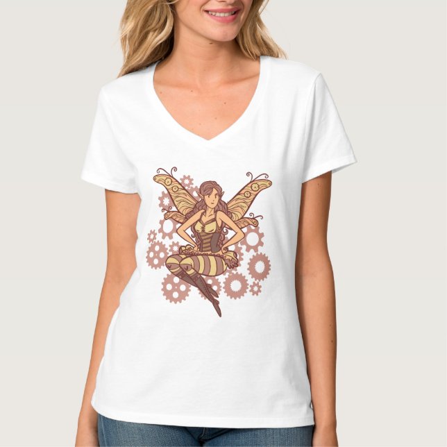 Steampunk Fairy T Shirt (Framsida)