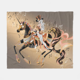 Steampunk Fantasy Art Fleecefilt