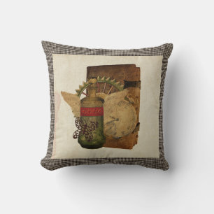 Steampunk Fantasy Collage Kuddcover Kudde