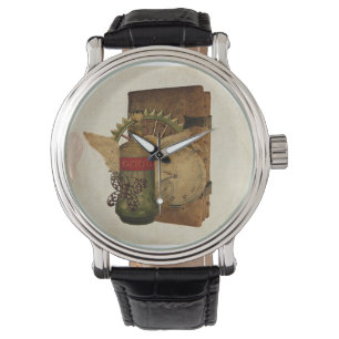 Steampunk Fantasy Collage Watch Armbandsur