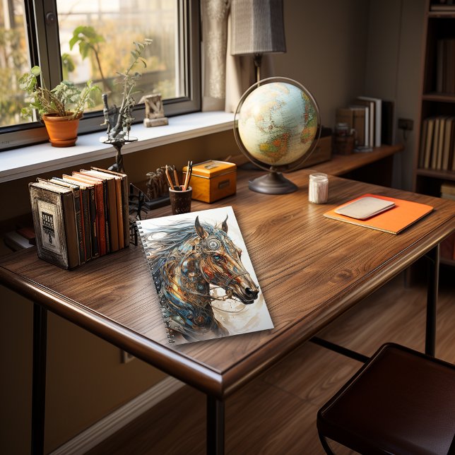 Steampunk Fantasy Horse Anteckningsbok (Skapare uppladdad)