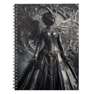 Steampunk Fantasy Mörker Demon Mode Anteckningsbok