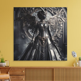 Steampunk Fantasy Mörker Demon Mode Canvastryck