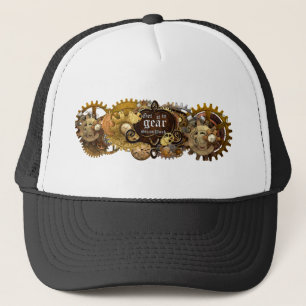 Steampunk får det utrustar in hatten keps