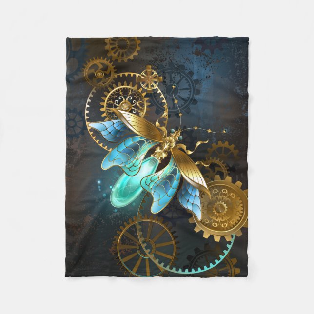 Steampunk Firefly Fleecefilt (Framsidan)