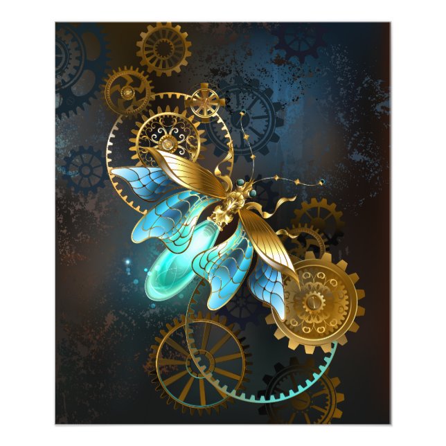 Steampunk Firefly Fototryck (Framsidan)
