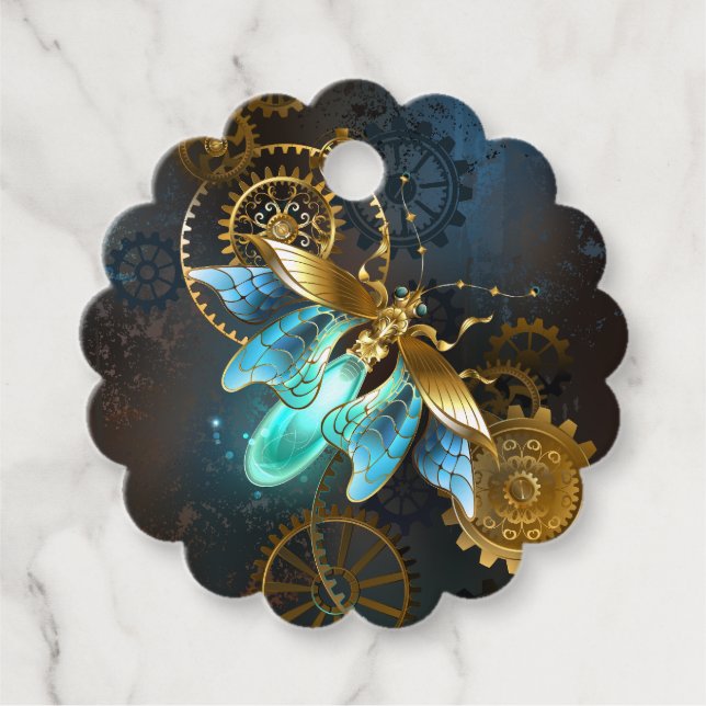 Steampunk Firefly Gåvor Etiketter (Framsida)