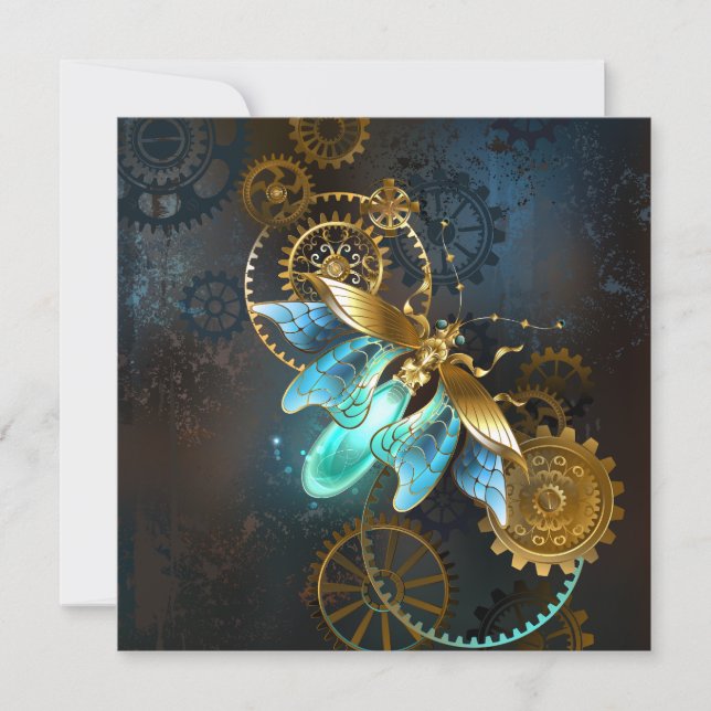 Steampunk Firefly Inbjudningar (Framsida)
