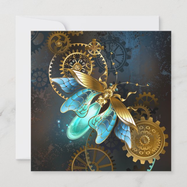 Steampunk Firefly Inbjudningar (Framsida)