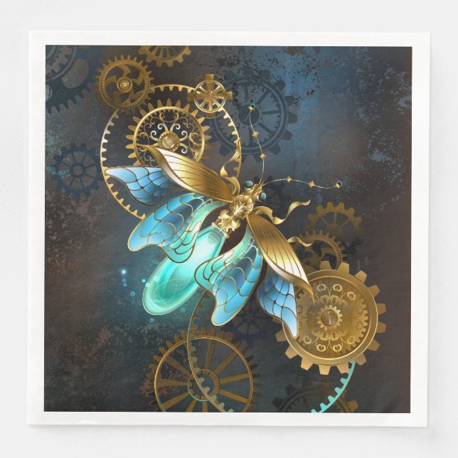Steampunk Firefly Pappersservett (Framsida)