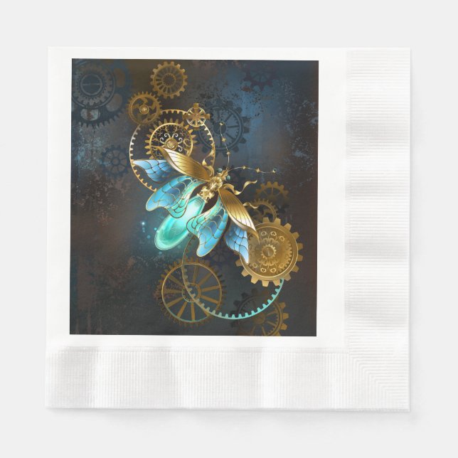 Steampunk Firefly Pappersservett (Framsidan)