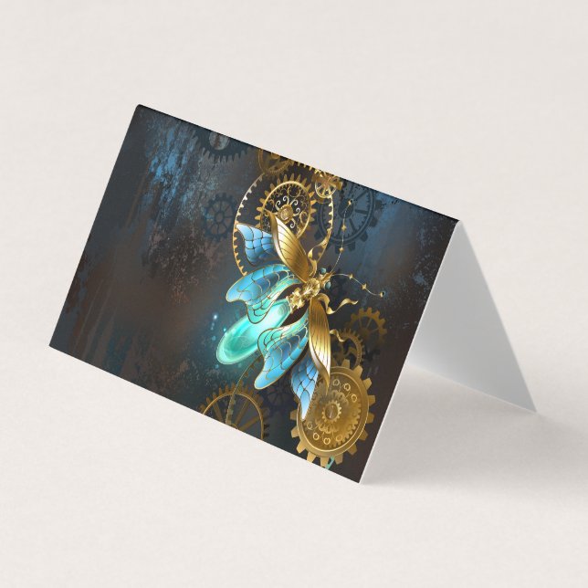 Steampunk Firefly Visitkort (Framsida)