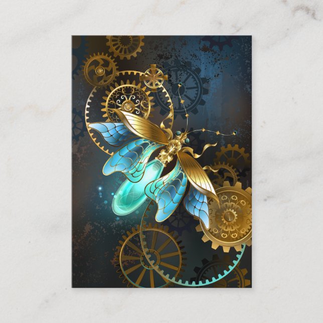 Steampunk Firefly Visitkort (Framsida)