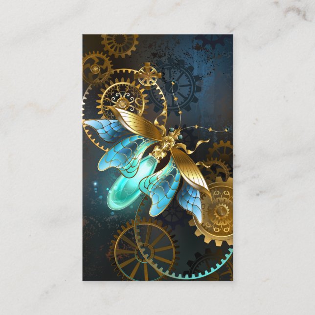 Steampunk Firefly Visitkort (Framsida)