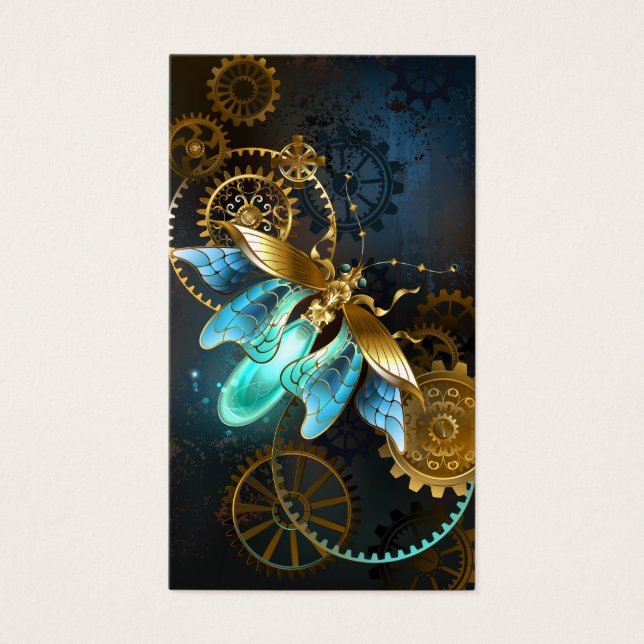 Steampunk Firefly Visitkort (Framsidan)