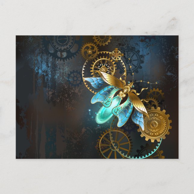 Steampunk Firefly Vykort (Framsida)
