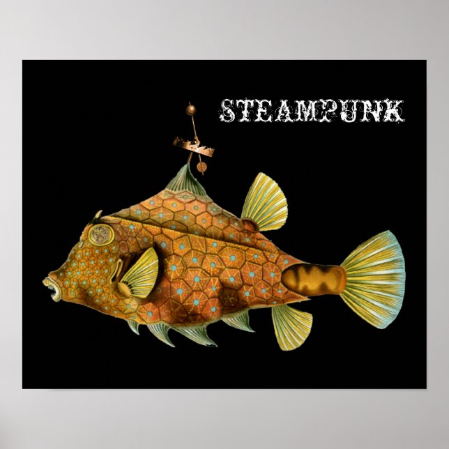 Steampunk Fish Poster (Framsidan)