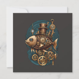 Steampunk Fish Vintage Retro Stil