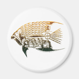 Steampunk fiskmagneter magnet
