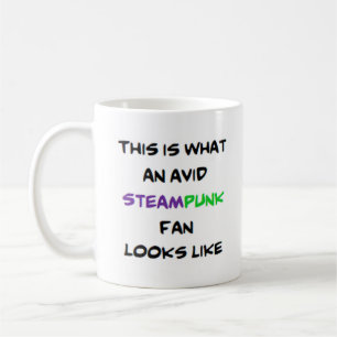 steampunk fläkt, levande kaffe mugg
